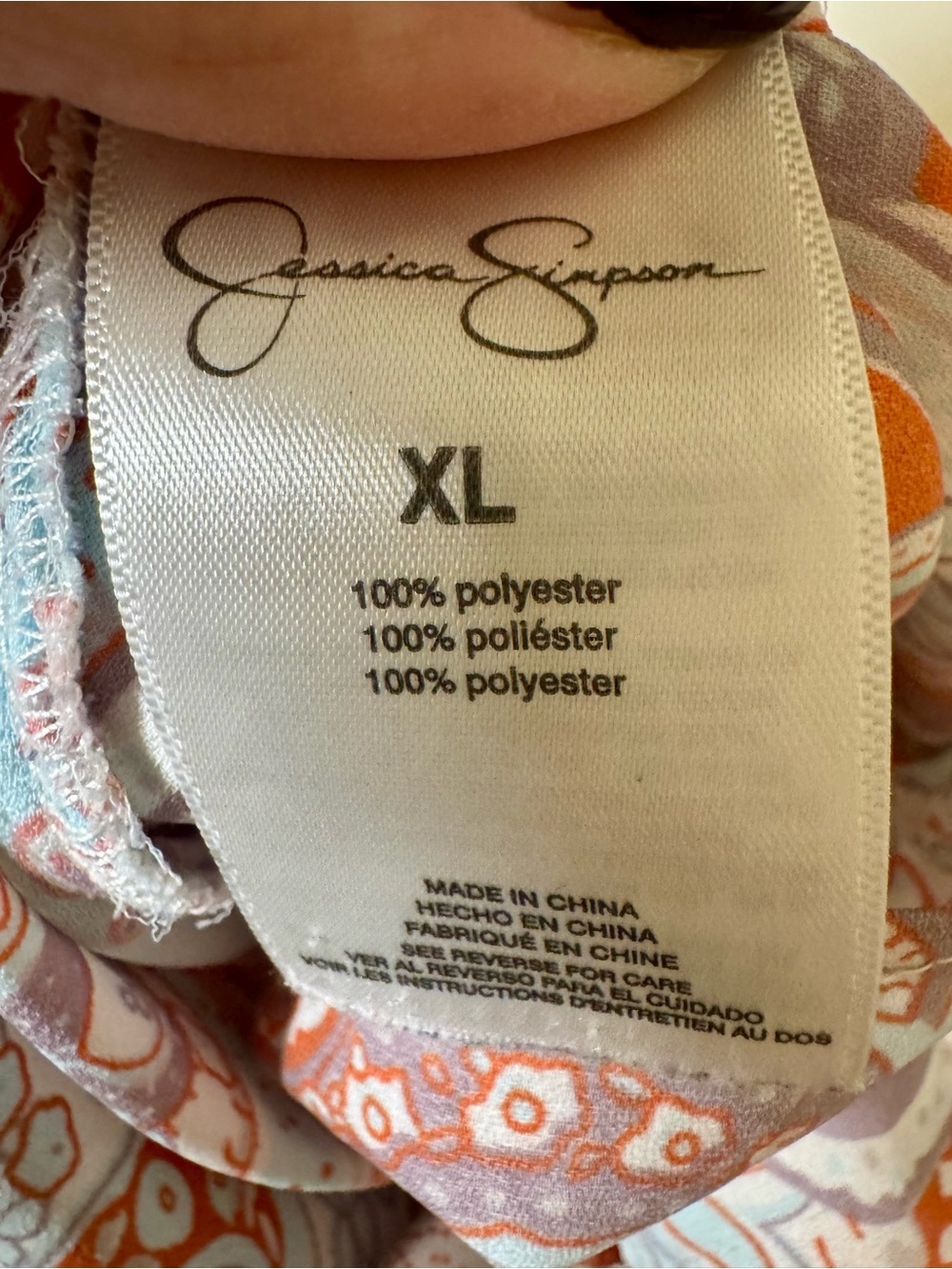 Jessica Simpson Coral Paisley Spaghetti Strap Camisole - Picture 4 of 5